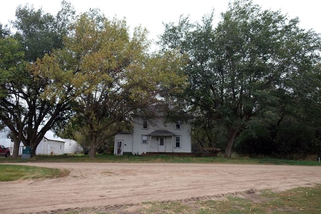 The farmhouse where Greta's grandmother lived, now unoccupied.