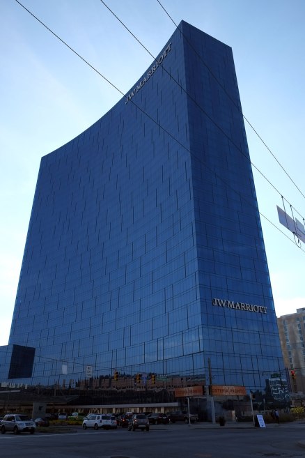 A Marriott which probably looks much less real than the rendering of it did