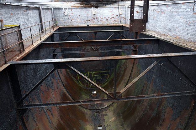 big tank in the boiler plant