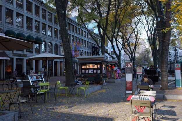 Quincy Market, with the same bunch of tourists