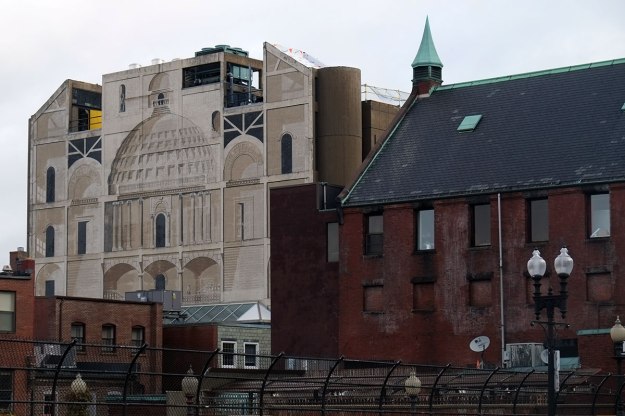 the Richard Haas mural at the BAC